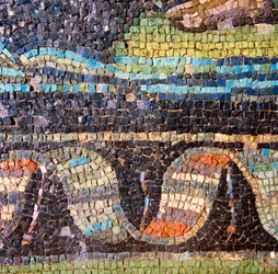 Mosaïque murale (détail)
